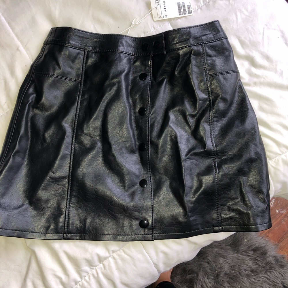 Leather skirt